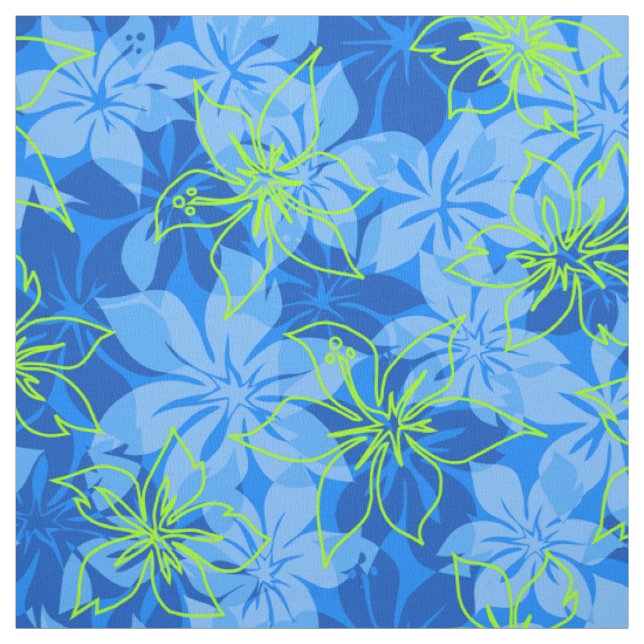 Tecido Impressão havaiano da camisa de Camo do hibiscus (Modelo)