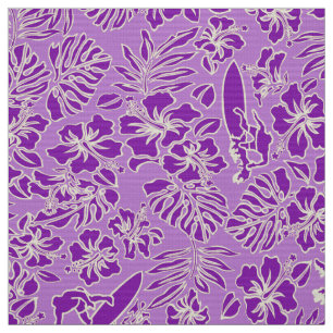 Tecido Impressão havaiano da camisa do hibiscus de Parea