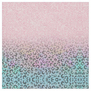 Tecido Impressão Leopard Iridescente Iridescente Elegant