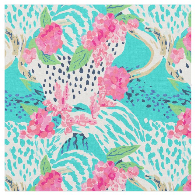 Tecido Impressão pastel com flores (Detalhe)