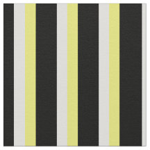 Tecido impresso, preto e branco e amarelo