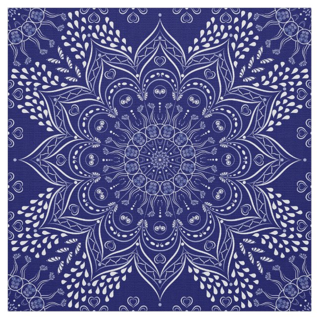 Tecido Indigo Blue Mandala (Modelo)