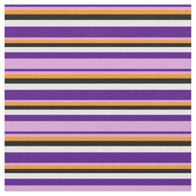 Tecido Indigo, Plum, Laranja Escuro, Preto e Branco Color (Detalhe)