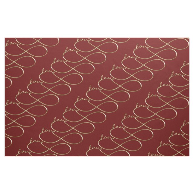 Tecido Infinity Love Lemniscate gold + o seu traseiro. (Fat Quarter)