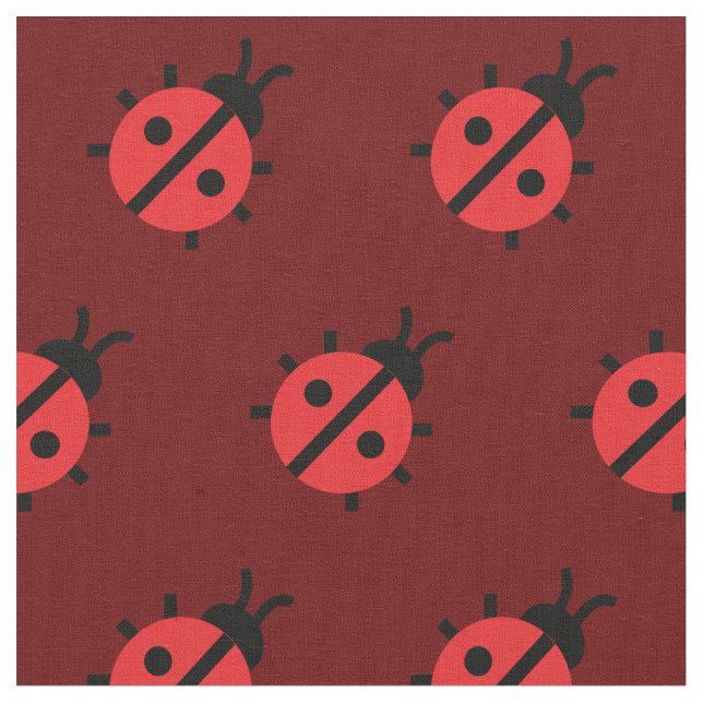 Tecido Inseto Ensino Vermelho De  De Ensino De Bebê, Senh (Detalhe)