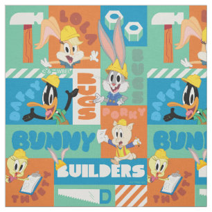 Tecido INSETOS BUNNY BUILDERS™  Padrão de Grade de Caract