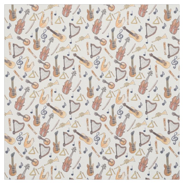 Tecido Instrumentos Musicais (Modelo)