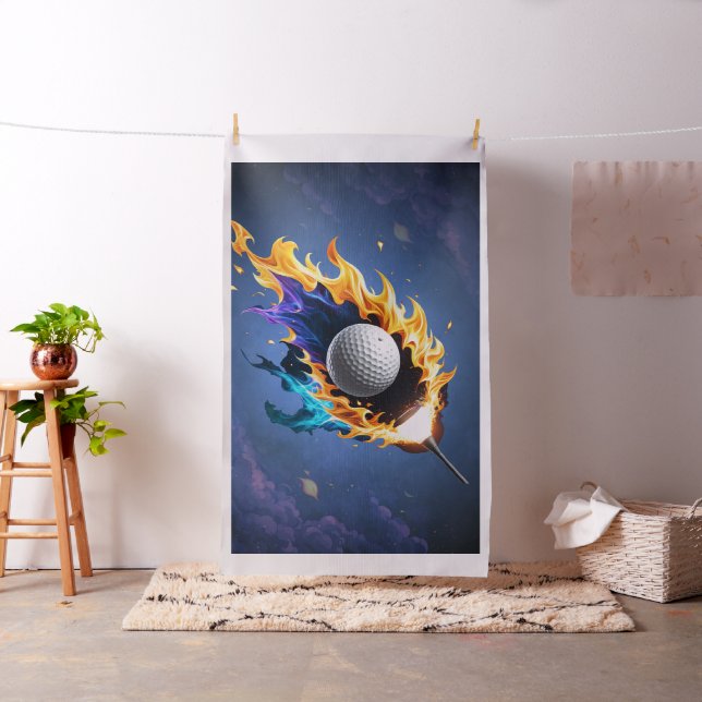 Tecido Intensidade de chama: A bola de golfe em ação. (In Situ)