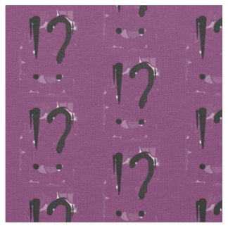 Tecido "Interrobangy" - no roxo