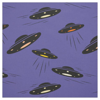 Tecido Invasão Alienígena UFO Impresso