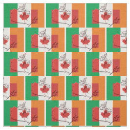 Tecido IRISH CANADIAN FLAGS É Patrimônio Orgulhoso
