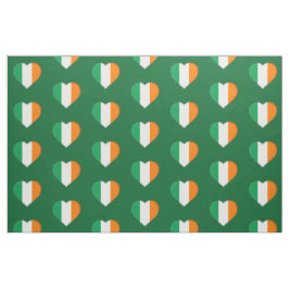 Tecido Irish Flag Cute Irish Hearts Pattern Rua. Patrick