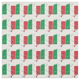 Tecido ITÁLIA MAPA Bandeira italiana