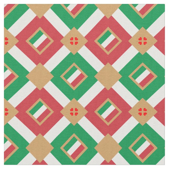 Tecido italiano Flag & Italy Tendy (Detalhe)