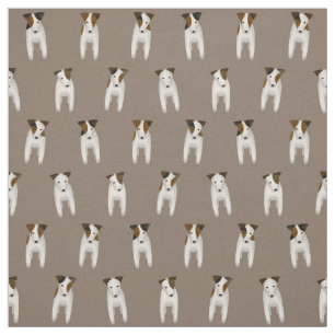 Tecido Jack Russell Terrier JRT padrão de cachorro fofo