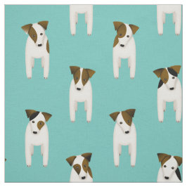 Tecido Jack Russell Terriers - padrão para cães bonitos