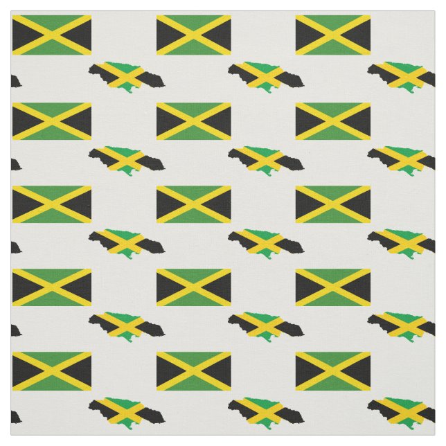 Tecido JAMAICAN MAP | Jamaica Flag (Modelo)