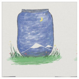 Tecido Jar de estrelas