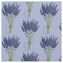 Tecido Jardim de Flor Roxo do Coelho de Lavanda Lavandula