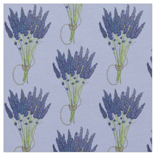 Tecido Jardim de Flor Roxo do Coelho de Lavanda Lavandula