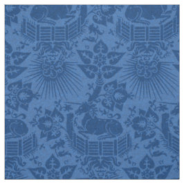 Tecido Jardim do Unicórnio Renascentista, Azul-Apphire