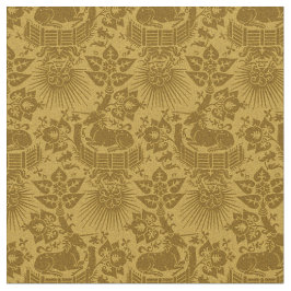 Tecido Jardim do Unicórnio Renascentista Doll-Scale, Ambe