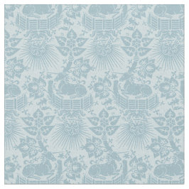 Tecido Jardim do Unicórnio Renascentista em Escala Doll, 