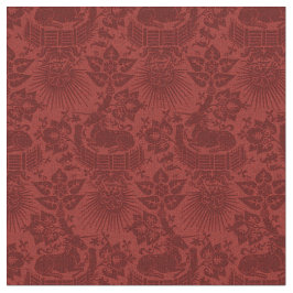 Tecido Jardim do Unicórnio Renascentista em Escala Doll, 