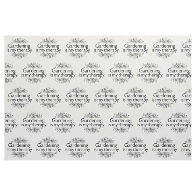 Tecido Jardinar é minha terapia (Fat Quarter)