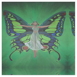 Tecido Jazz Age Showgirl Flapper Vestindo Asas Borboletas
