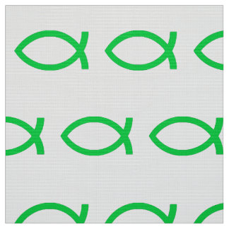 Tecido Jesus Verde Peixe