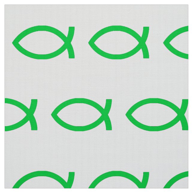 Tecido Jesus Verde Peixe (Modelo)