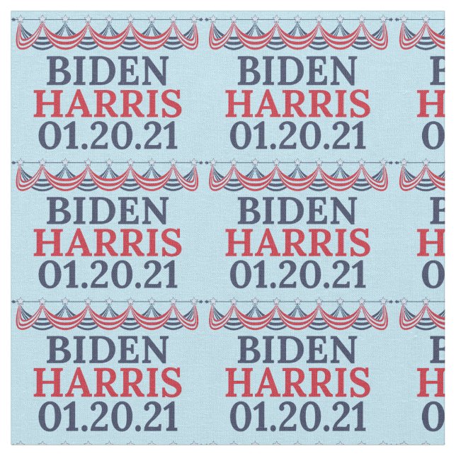 Tecido Joe Biden Kamala Harris Dia da Inauguração (Detalhe)