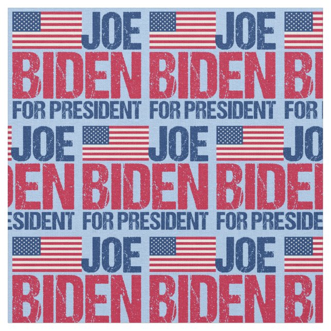 Tecido Joe Biden para o Presidente 2020 (Detalhe)