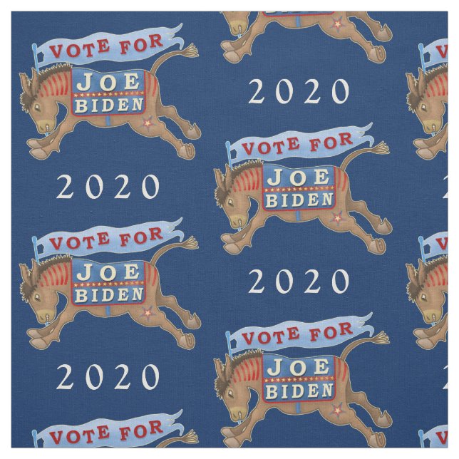 Tecido Joe Biden para o Presidente Democrata Donkey 2020 (Modelo)
