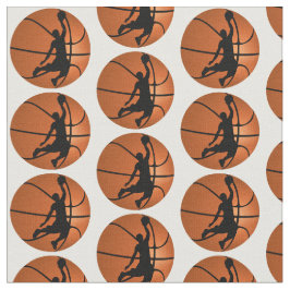 Tecido Jogador de Basquete Slam Dunk no Basquete