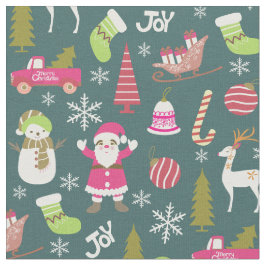 Tecido Joy Christmas Green