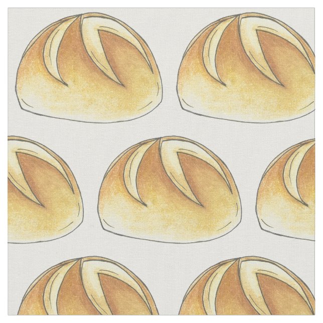 Tecido Kaiser Roll Bread Baking Boulangerie Breadmaking (Detalhe)