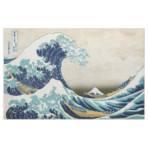 Tecido Katsushika Hokusai - A onda do Excelente de Kanaga