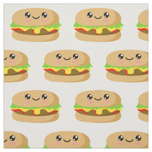 Tecido Kawaii Burger