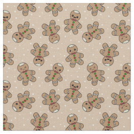 Tecido Kawaii Gingerbird Man Pattern