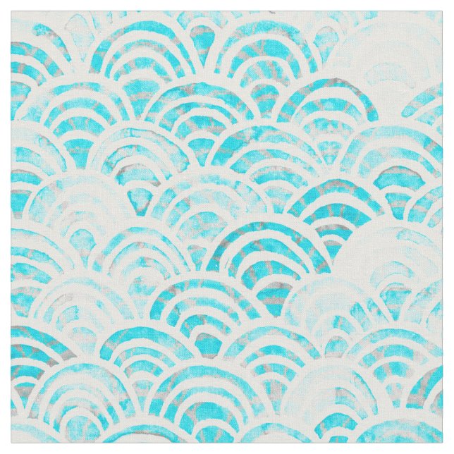 Tecido Keiki Watercolor Shibori Waves (Detalhe)