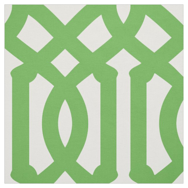 Tecido Kelly Green Trellis Grande Escala (Modelo)