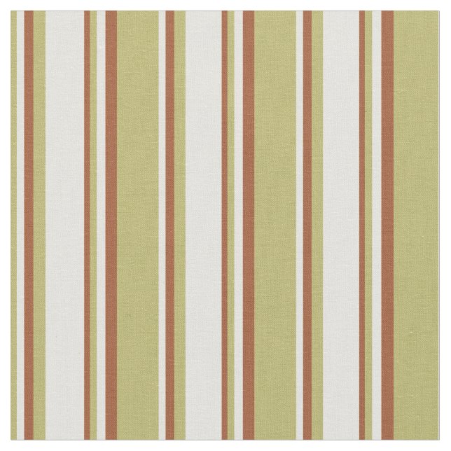 Tecido Khaki Escuro, Amarelo Claro e Padrão de Linhas Sie (Detalhe)