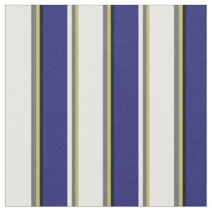 Tecido Khaki Escuro, Cinza Escuro, Branco, Azul e Preto à