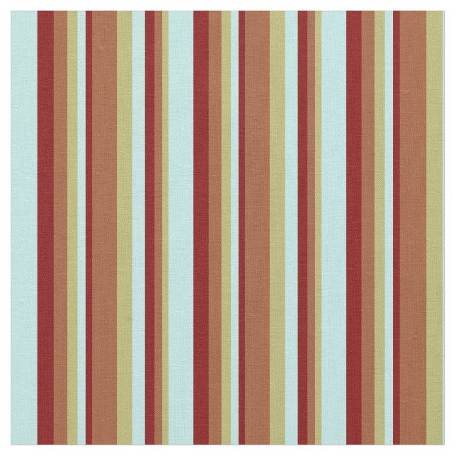 Tecido Khaki Escuro, Siena, Maroon e Turquesa Coloridos (Detalhe)