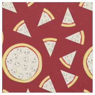 Tecido Kids De Comida De Pizza De Cogumelo