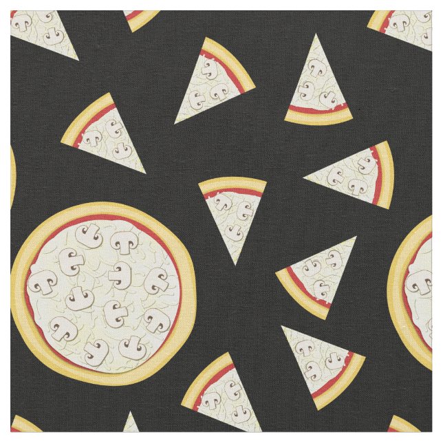 Tecido Kids De Comida De Pizza De Cogumelo (Detalhe)