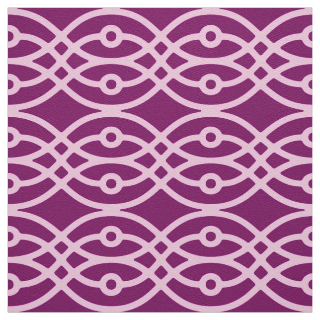 Tecido Kimono impressão, ameixa e rosa (Modelo)