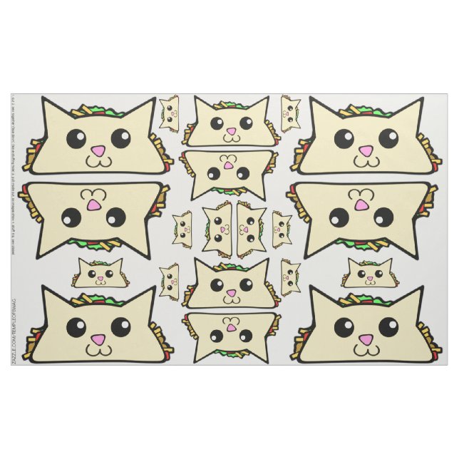 Tecido Kit de guisado e corte de gatos (Jarda)